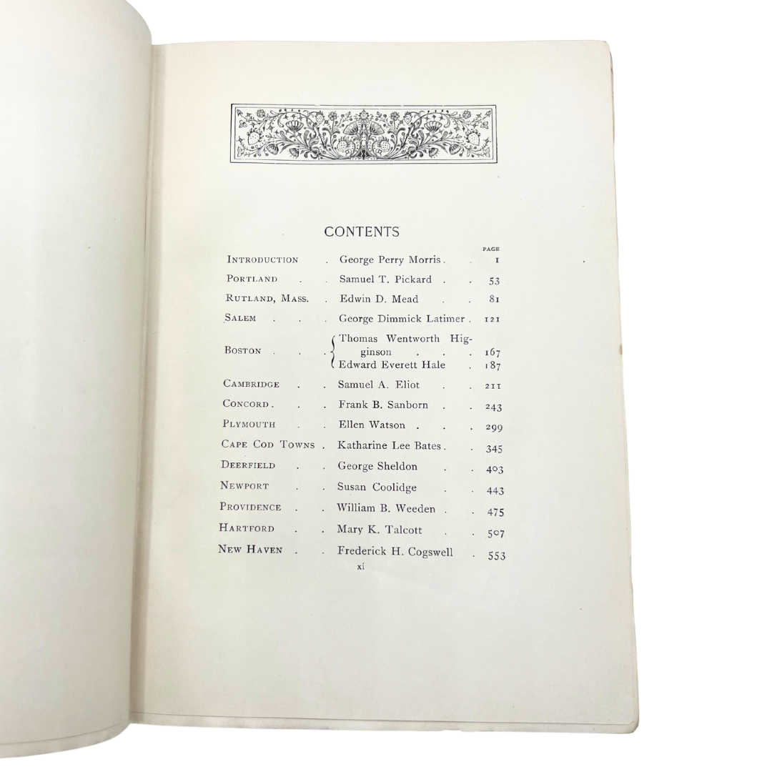 1898 book: Historic Towns of New England