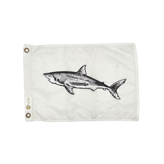 vintage shark flag