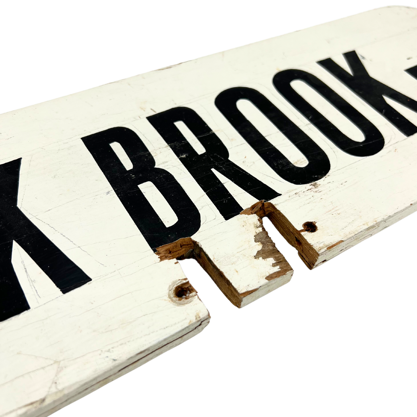 vintage wooden sign - Black Brook Rd