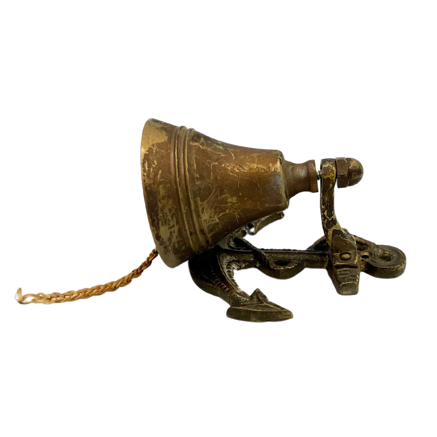 small vintage brass anchor bell