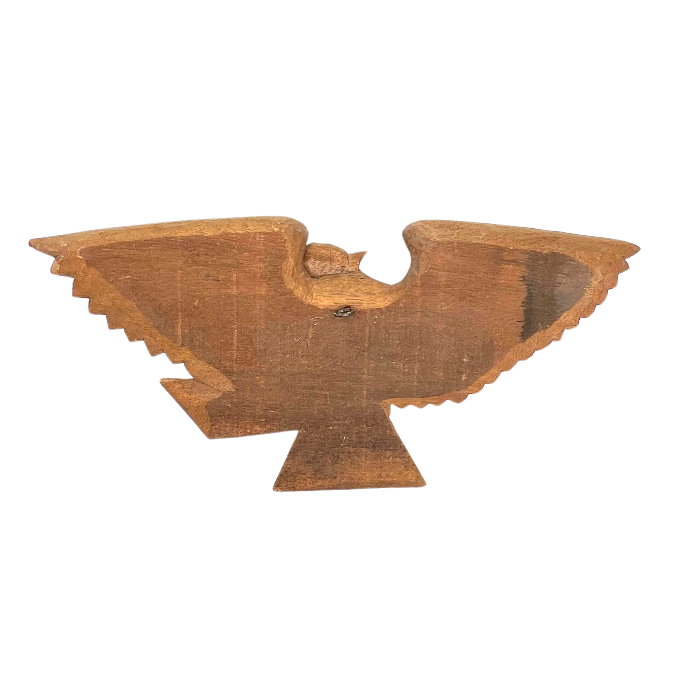 vintage carved wooden eagle wall hanging