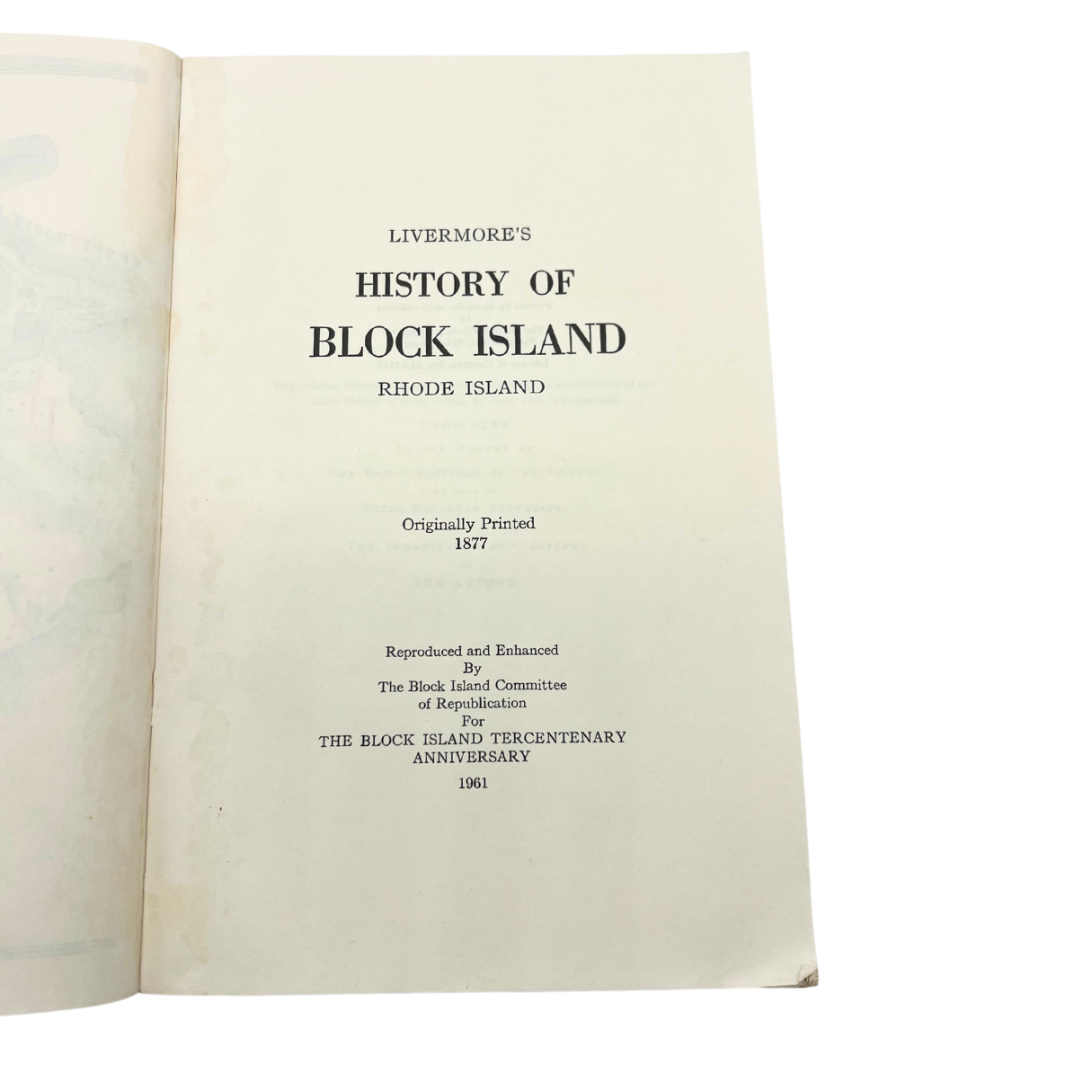 1961 book: History of Block Island