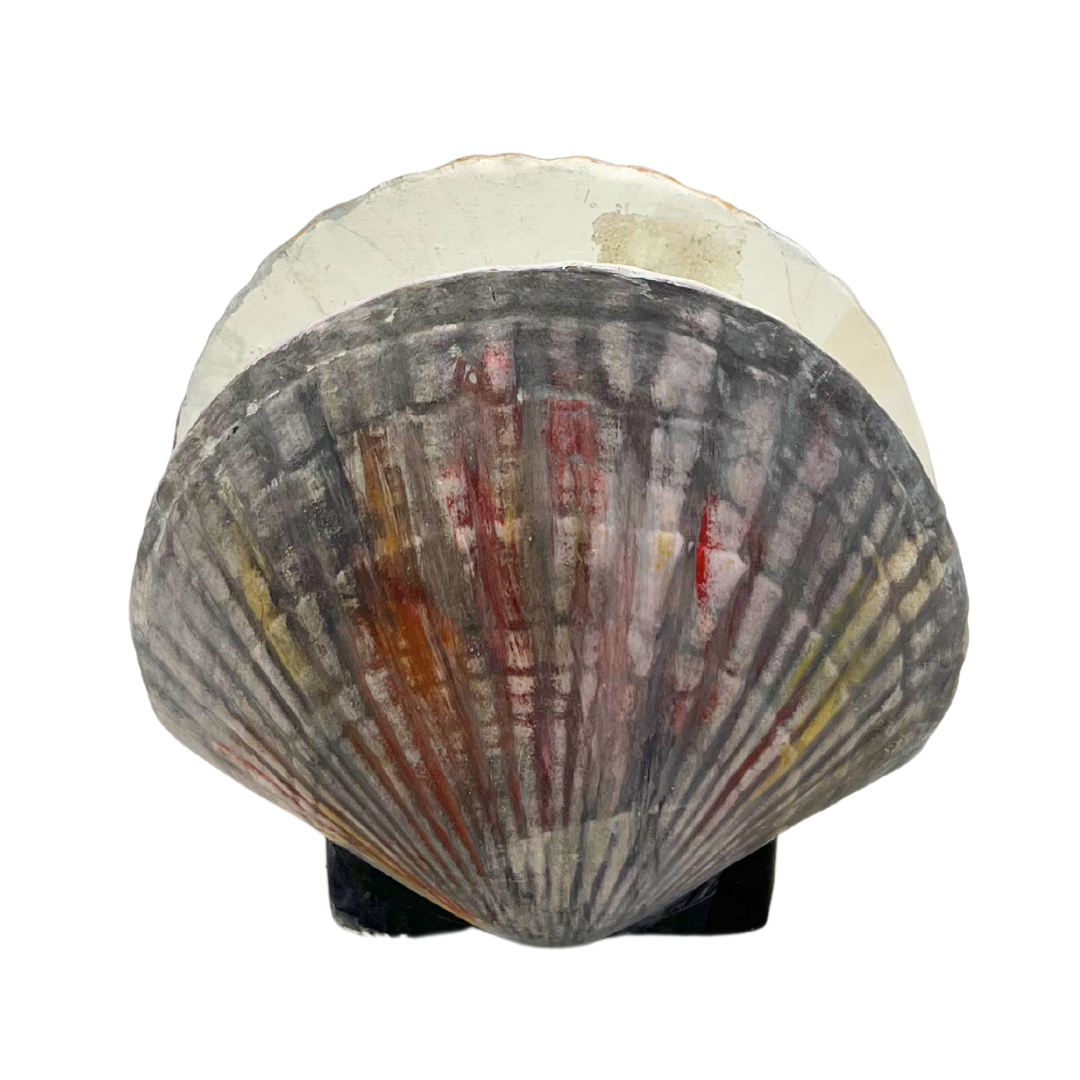 ceramic scallop napkin holder