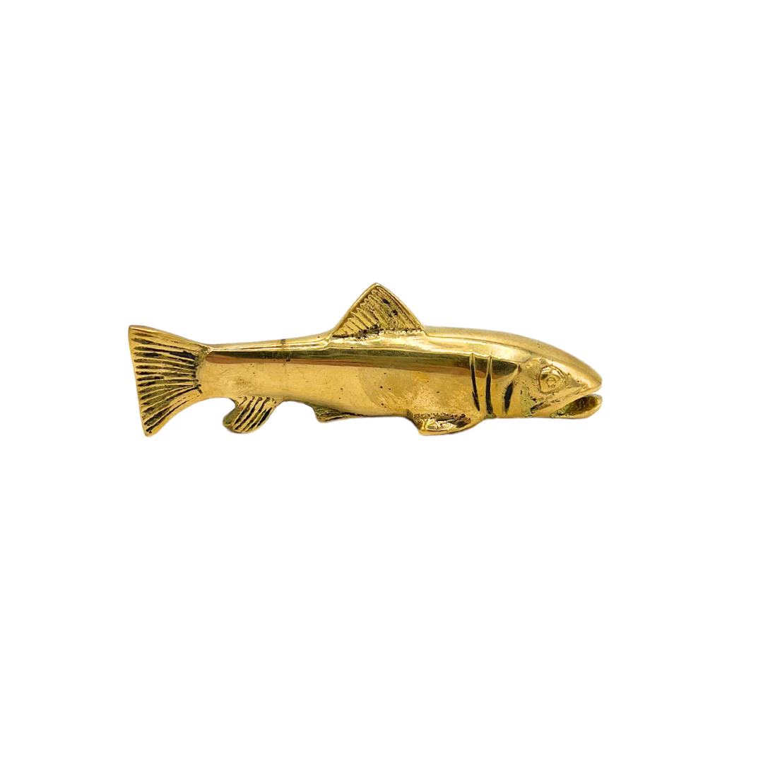 vintage brass fish