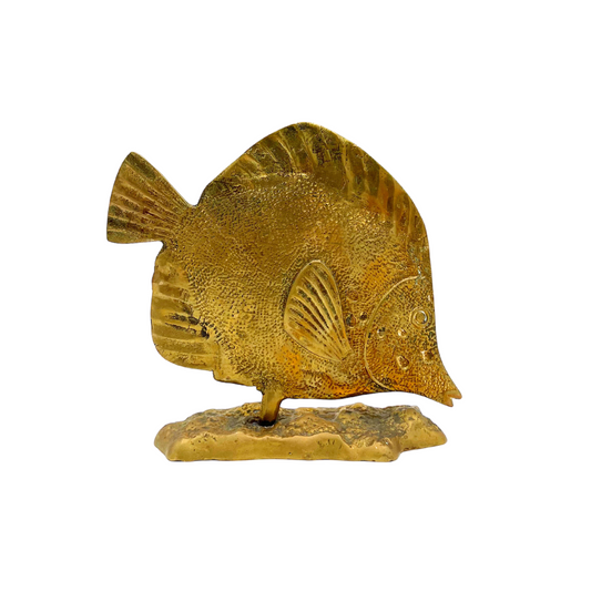 vintage brass angelfish