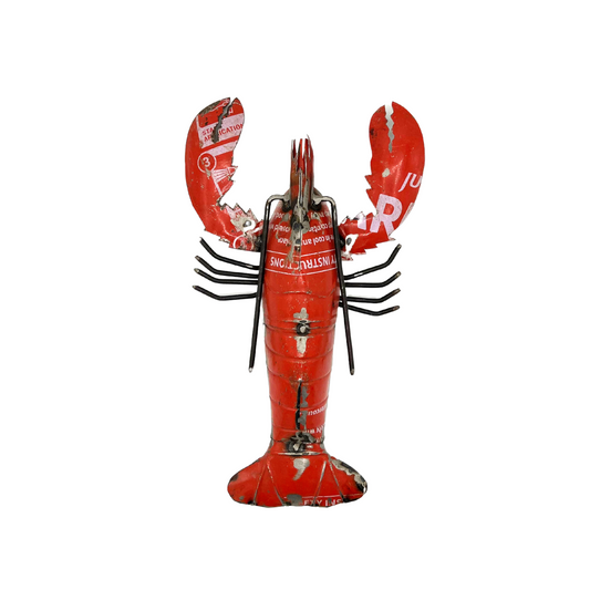 reclaimed metal lobster