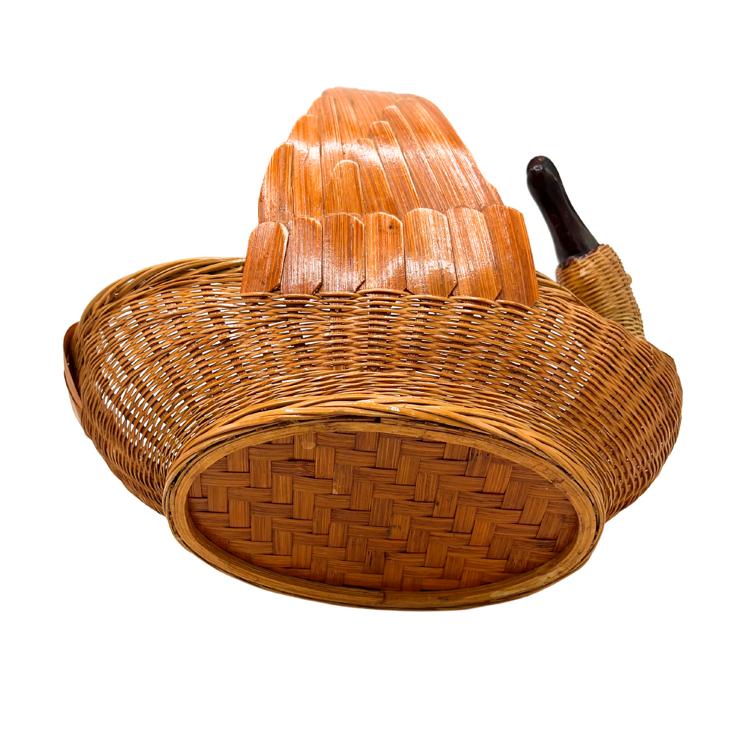 vintage fancy duck basket