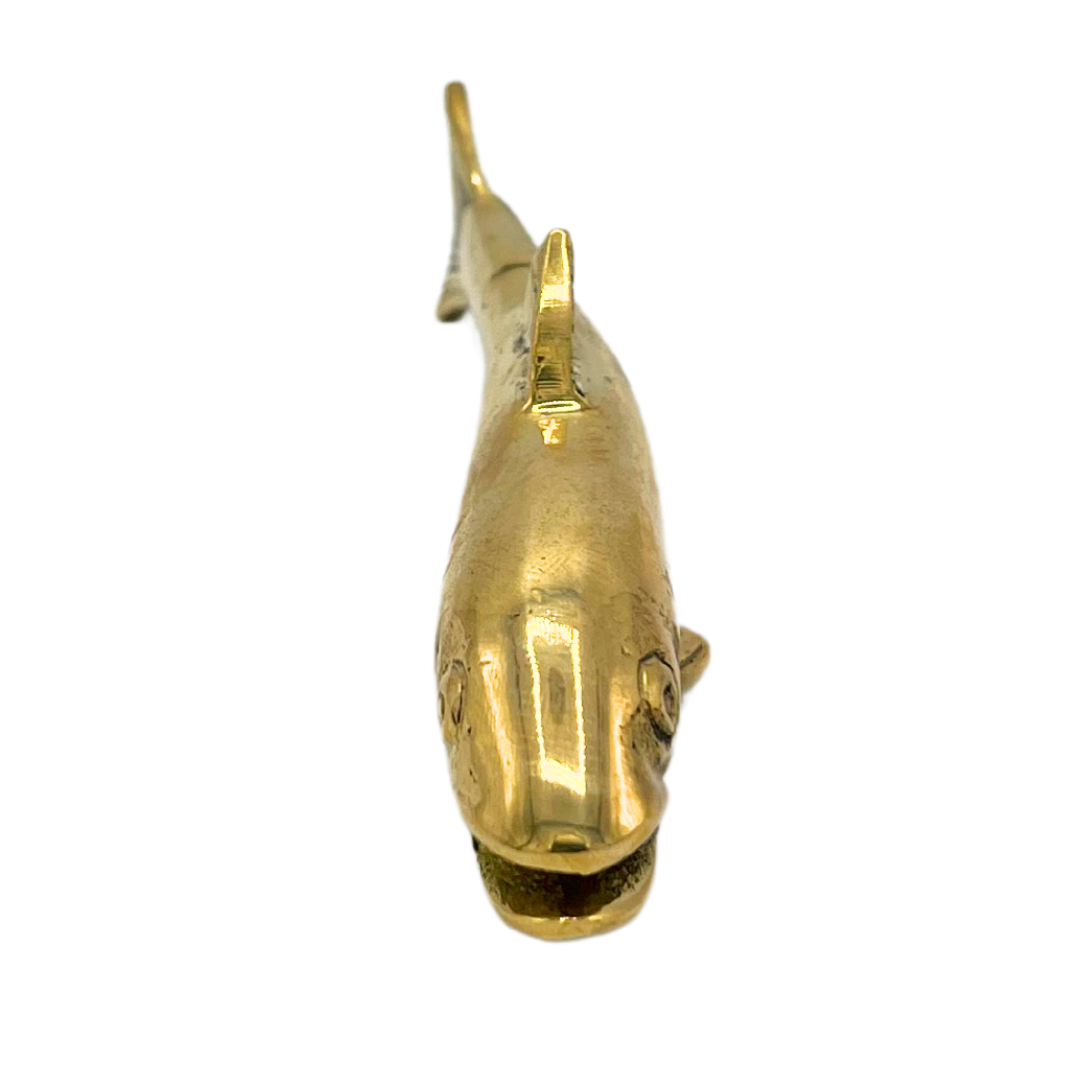 vintage brass fish