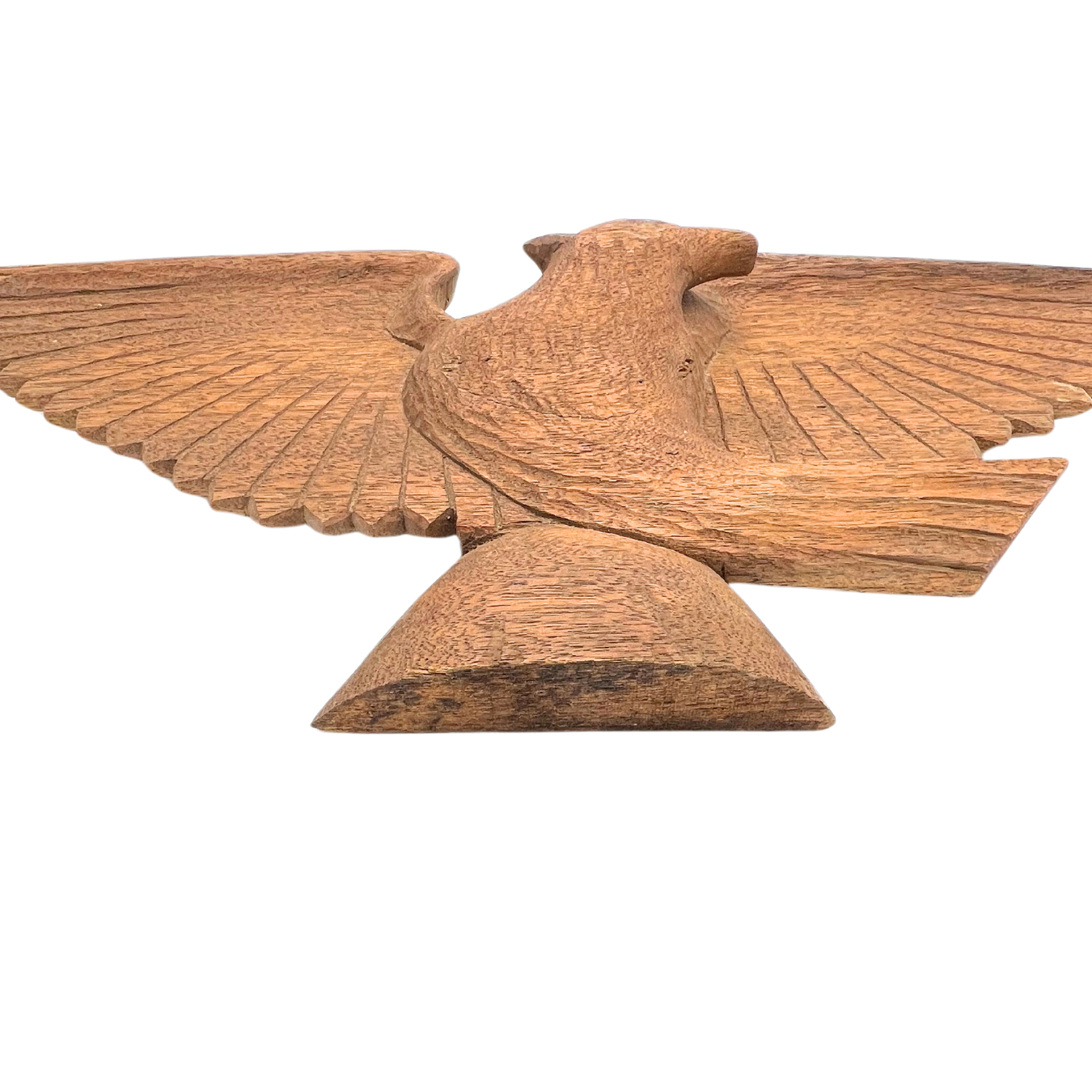 vintage carved wooden eagle wall hanging