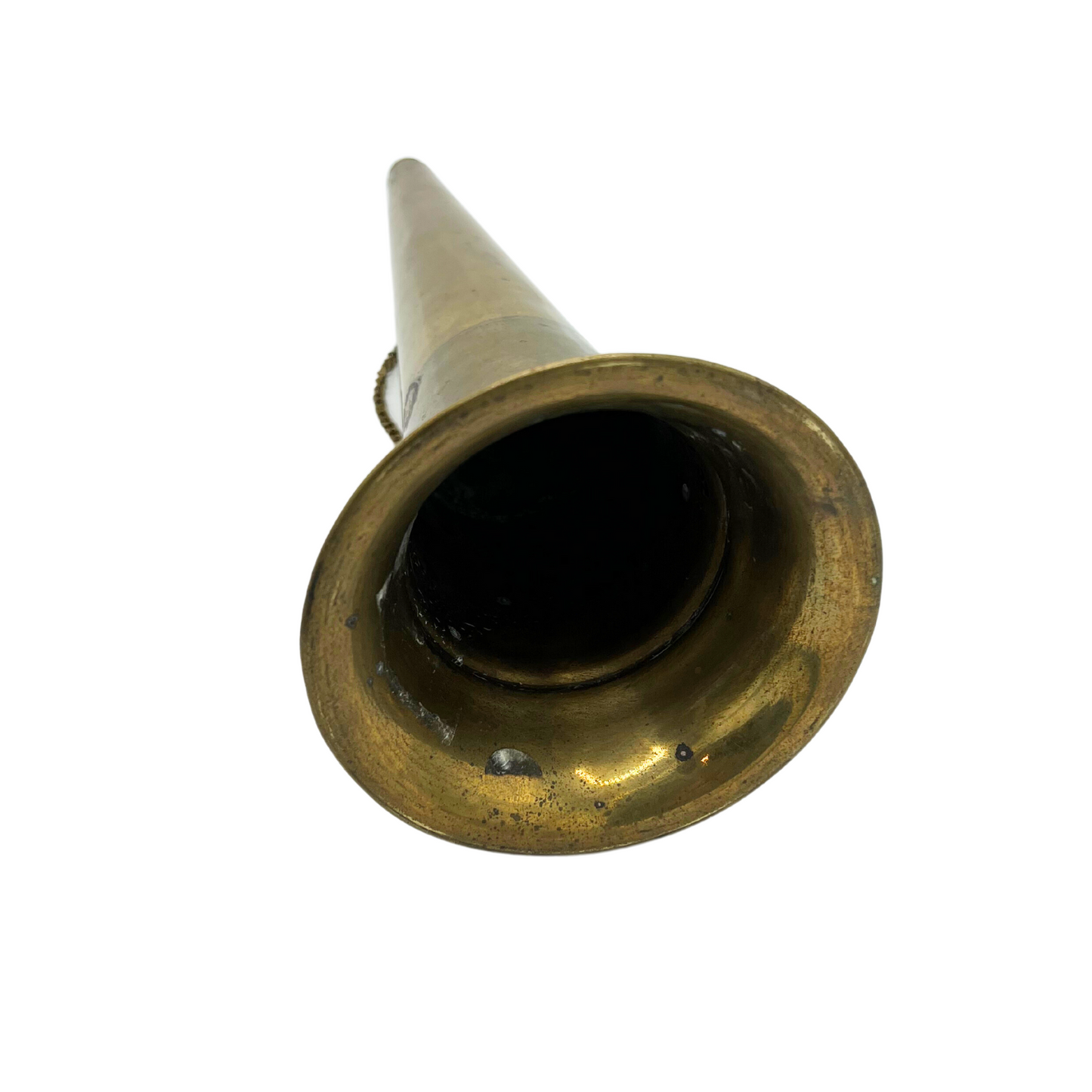 bottom of brass ship horn